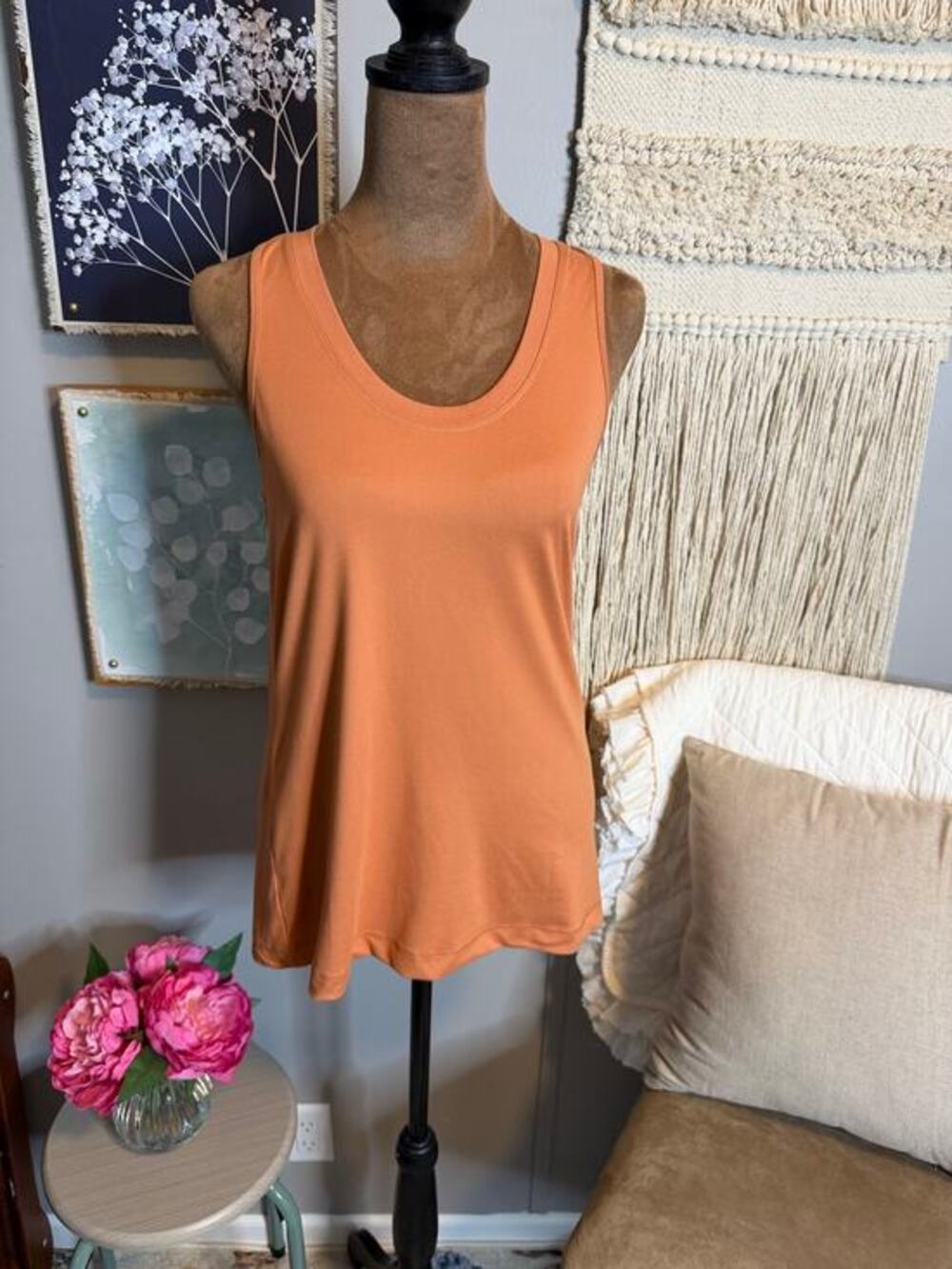 Gottex Open Back Active Tank Top Size Large